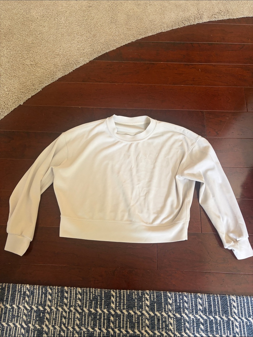 lululemon athletica White Crewneck Pullover Sweater